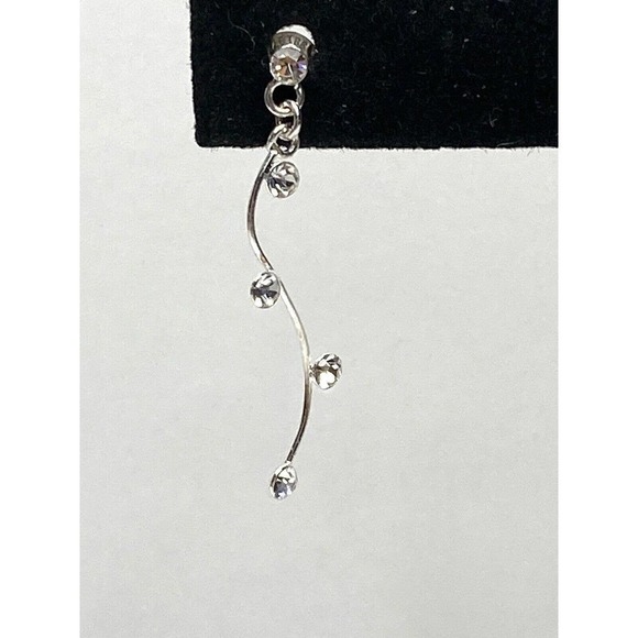 925 Brilliance IBB Thailand Earrings Drops Dangles - Picture 9 of 11